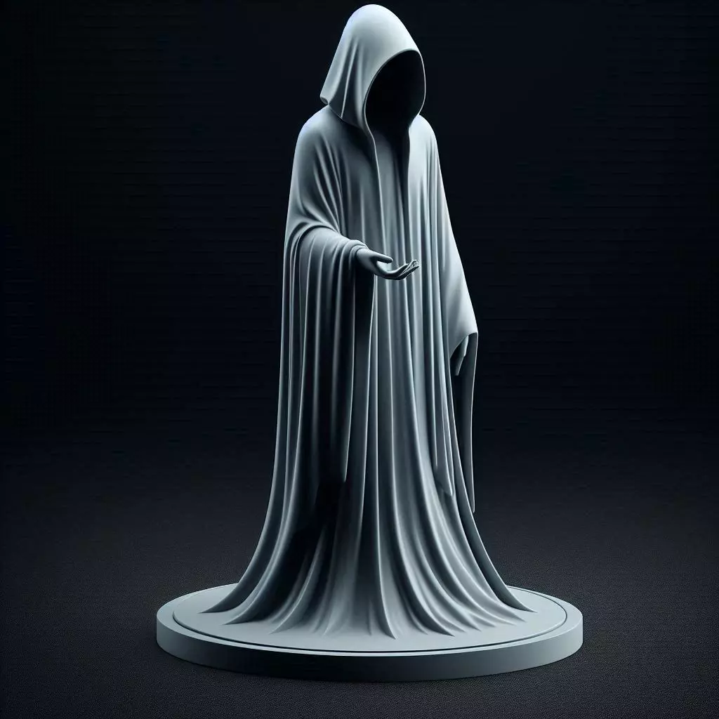 Headless Cloaked Figure The Summoner 3D print model_0