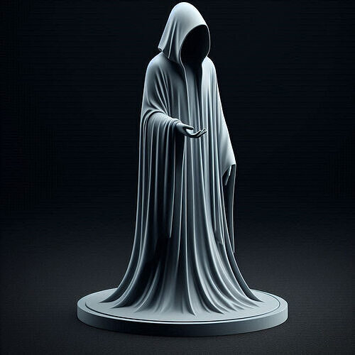 Headless Cloaked Figure  The Summoner 3D print model