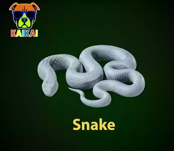 Venomous snake - cobra - snake - 3D print 3D print model