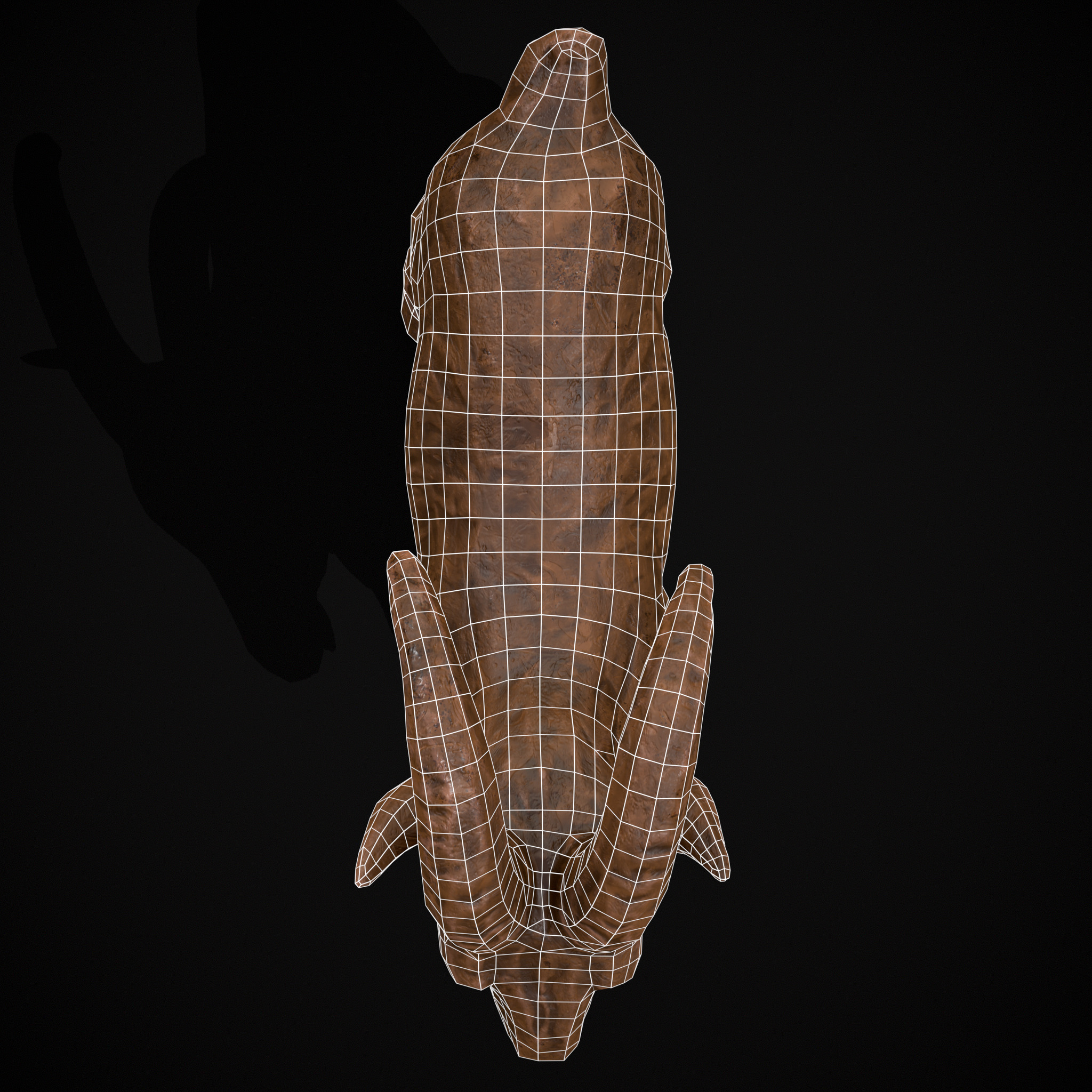 Clay Goat Low-poly 3D model_18