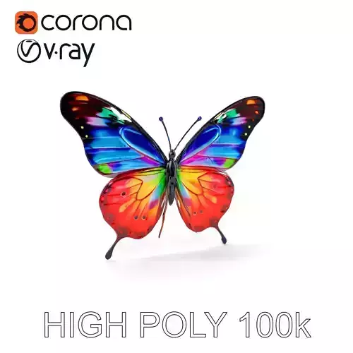 Vibrant Butterfly D Model Pack