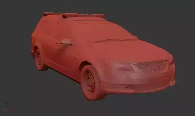 Holden Commodore Mk4f VF ute Evoke Police 2013 3D print model