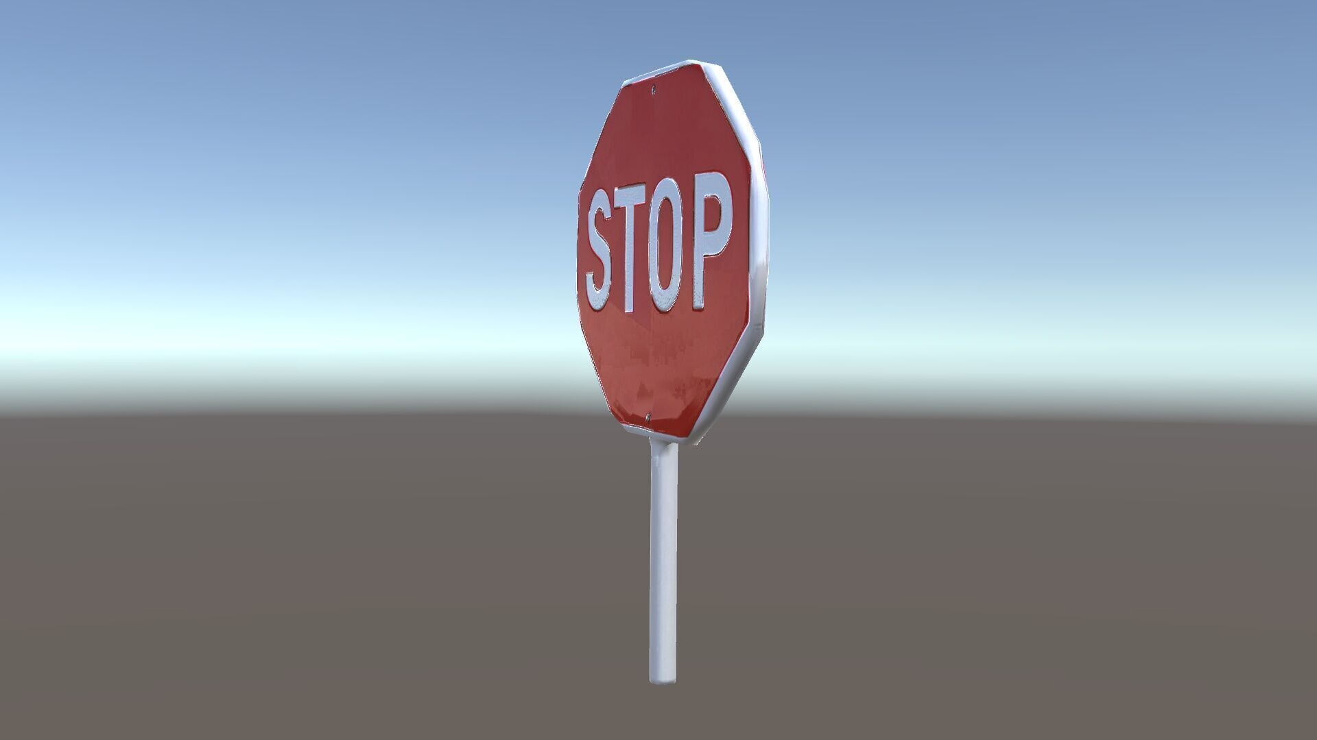 Realistic Stop Sign D Model Pack Low-poly 3D model_13