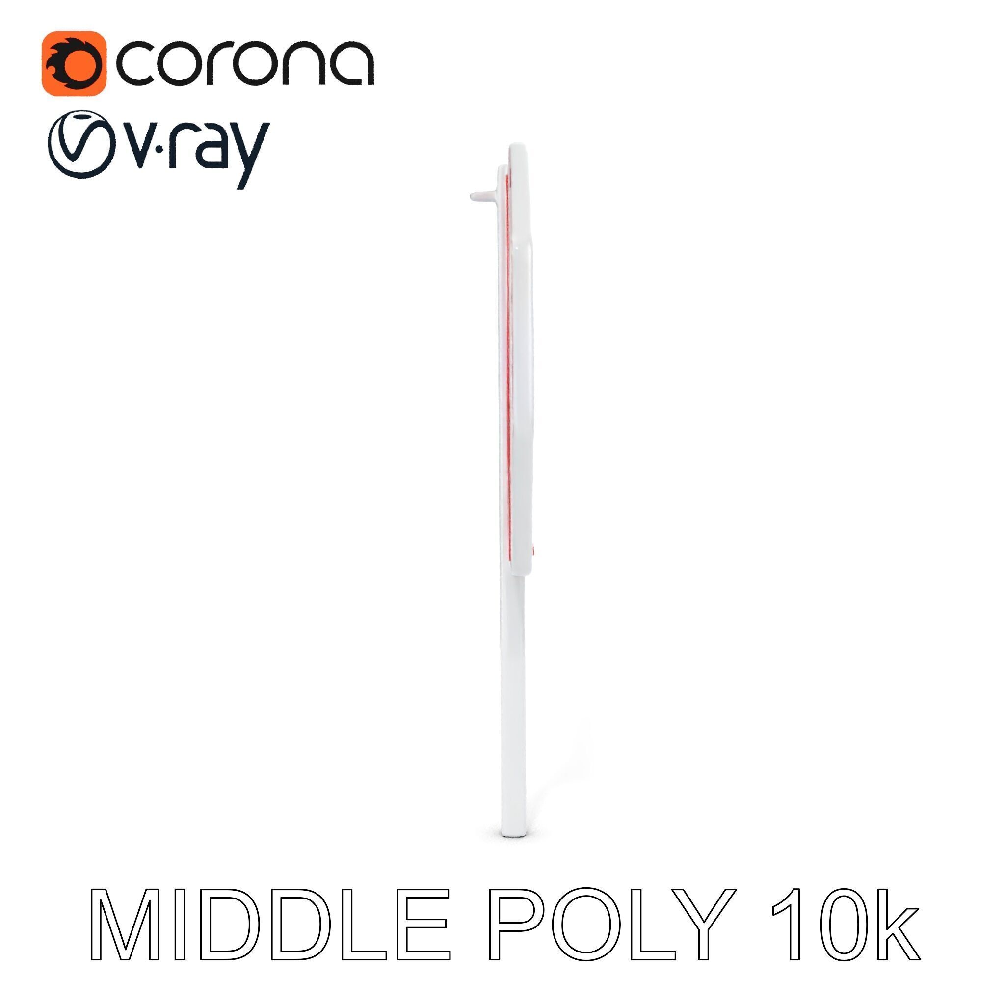 Realistic Stop Sign D Model Pack Low-poly 3D model_12