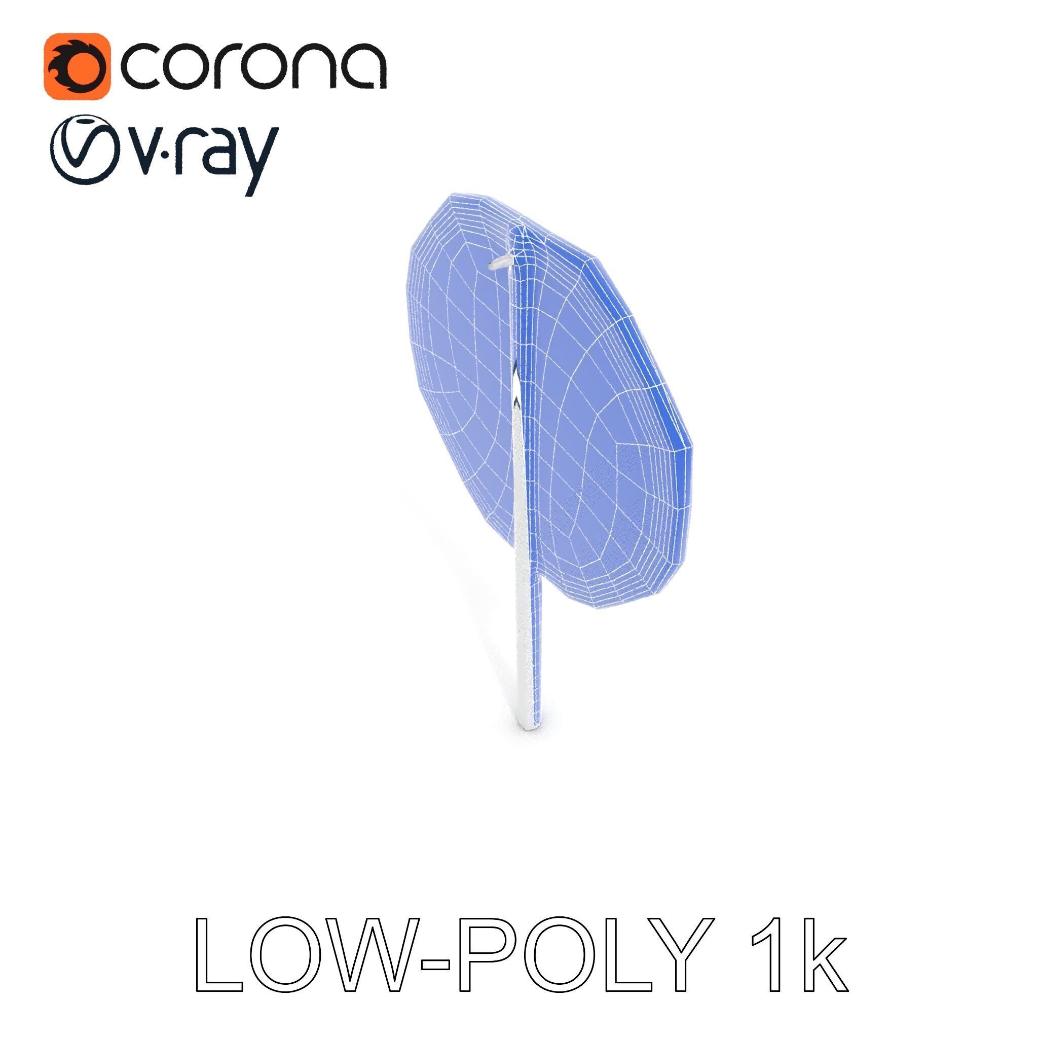 Realistic Stop Sign D Model Pack Low-poly 3D model_18