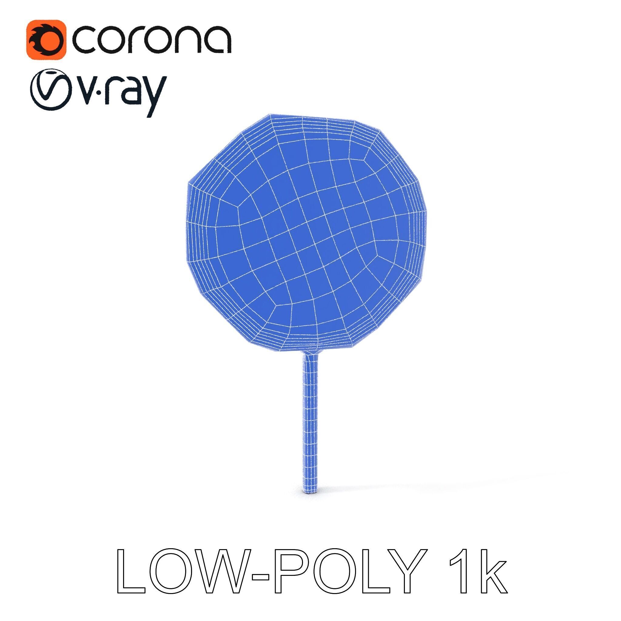 Realistic Stop Sign D Model Pack Low-poly 3D model_16