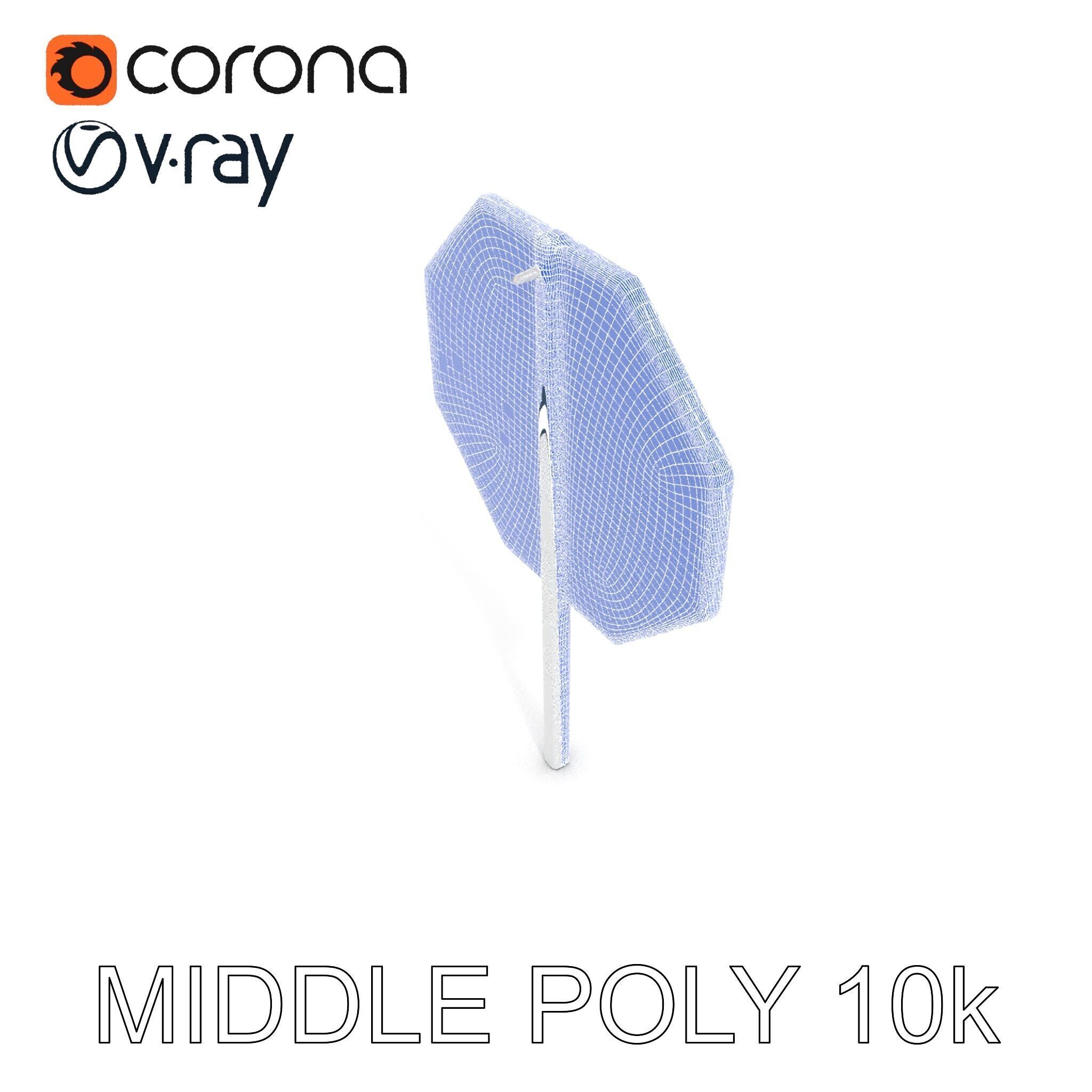 Realistic Stop Sign D Model Pack Low-poly 3D model_23