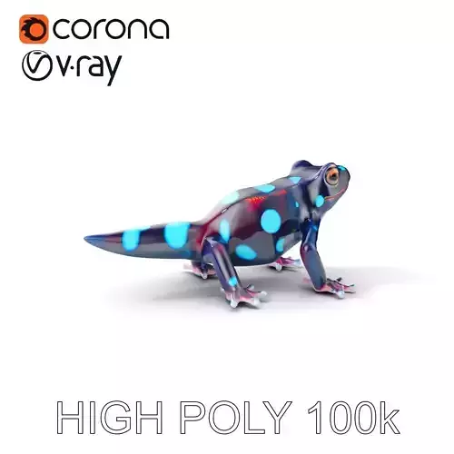 Spotted Tropical Lizard Model Pack for Rendering and Games