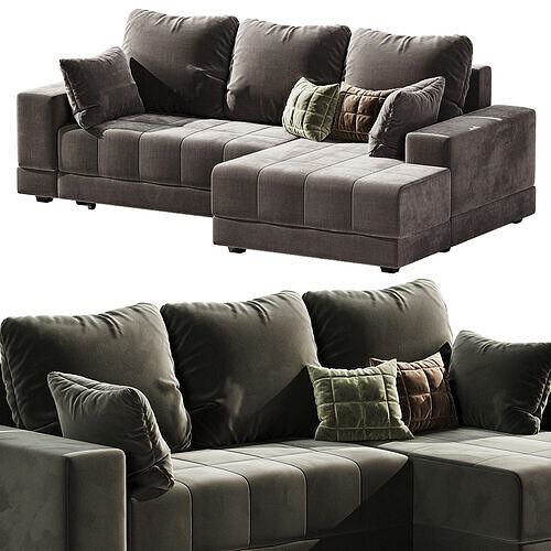 Corner sofa Darol 3D model 3