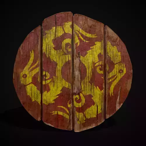 RY Dragon Coat of Arms Low-poly 3D model