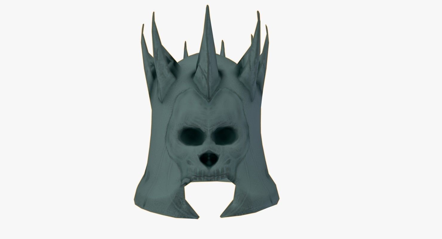 Helmet lord of rings skull Free low-poly 3D model_6