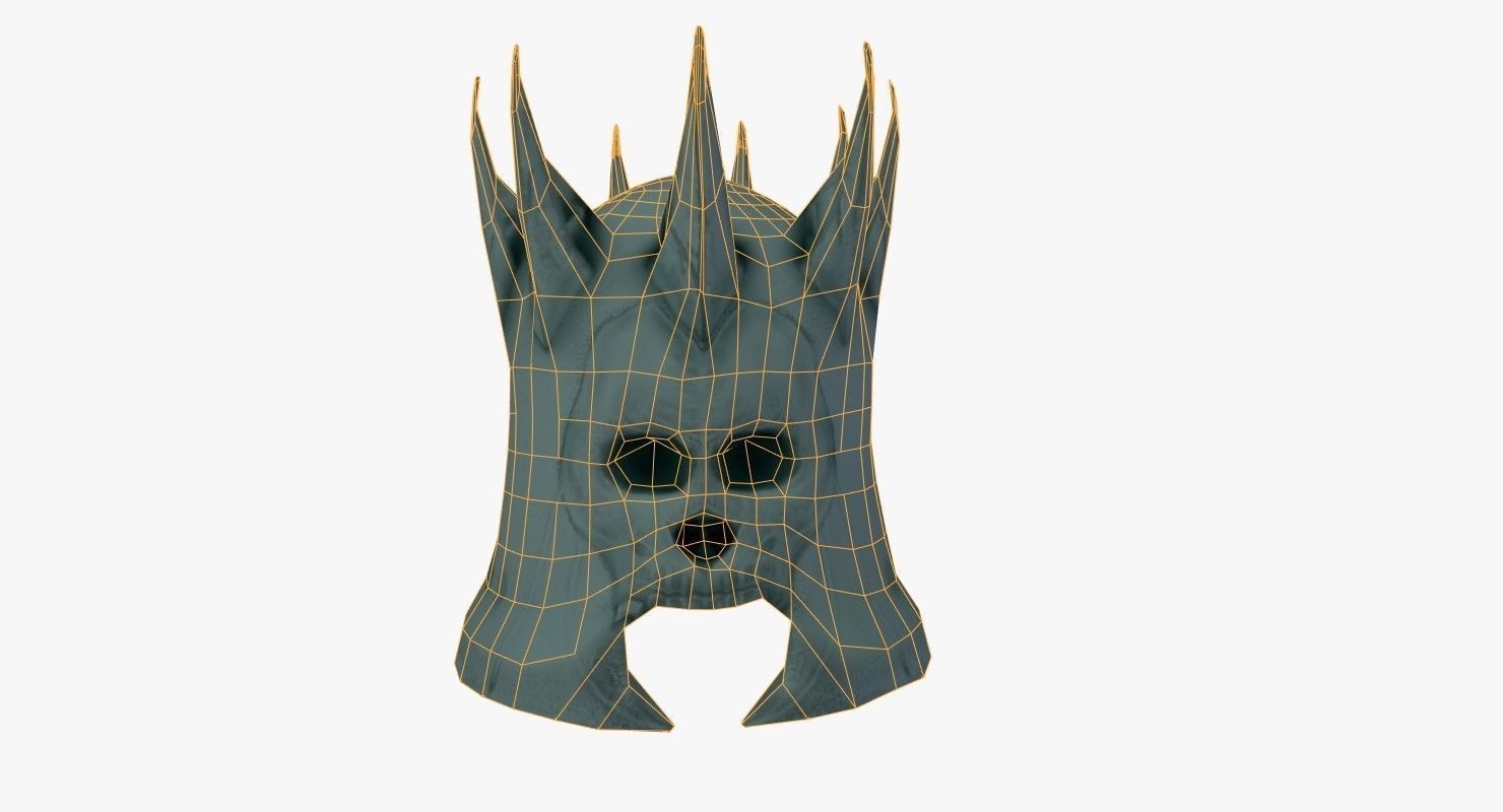 Helmet lord of rings skull Free low-poly 3D model_1