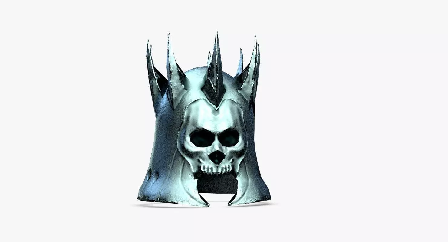 Helmet lord of rings skull Free low-poly 3D model_0
