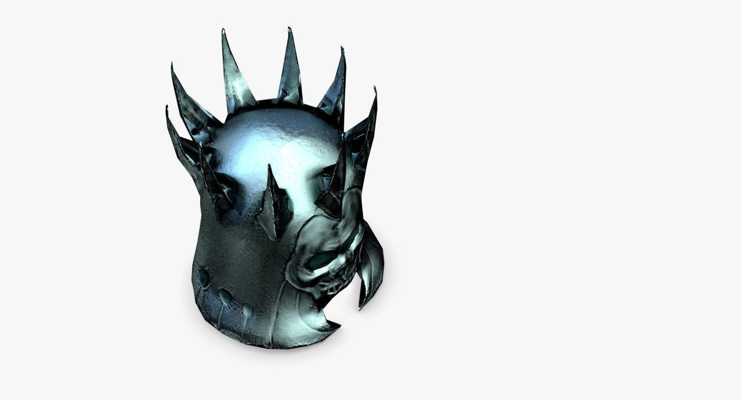 Helmet lord of rings skull Free low-poly 3D model_2