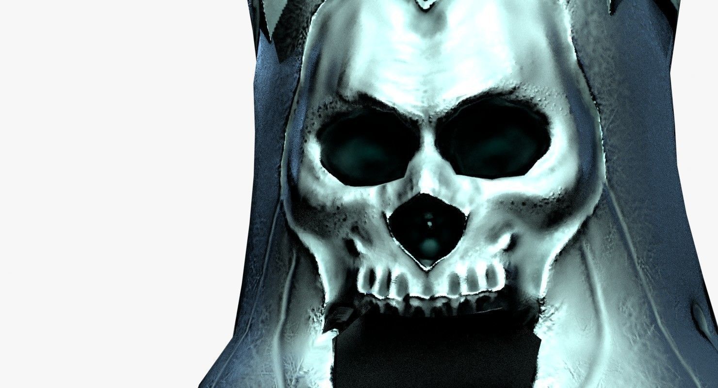 Helmet lord of rings skull Free low-poly 3D model_5