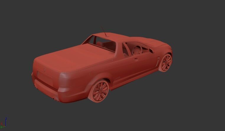 Holden Commodore Calais V VF ute 2013 3D print model_1