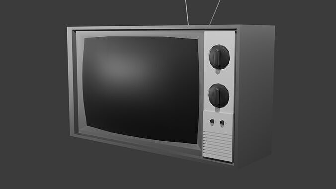 Just TV Low-poly 3D model