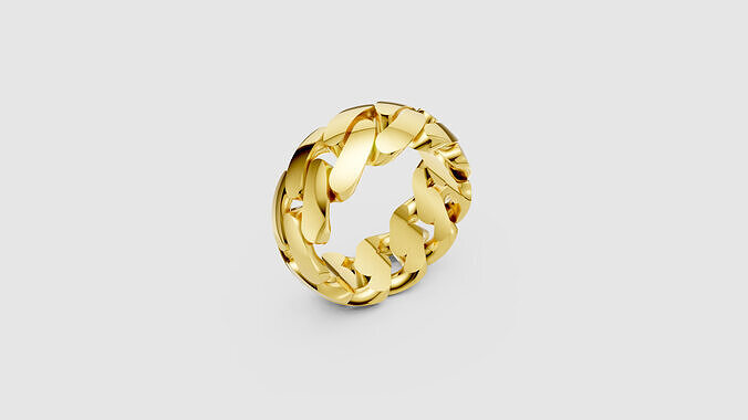 Cuban ring link  3D print model