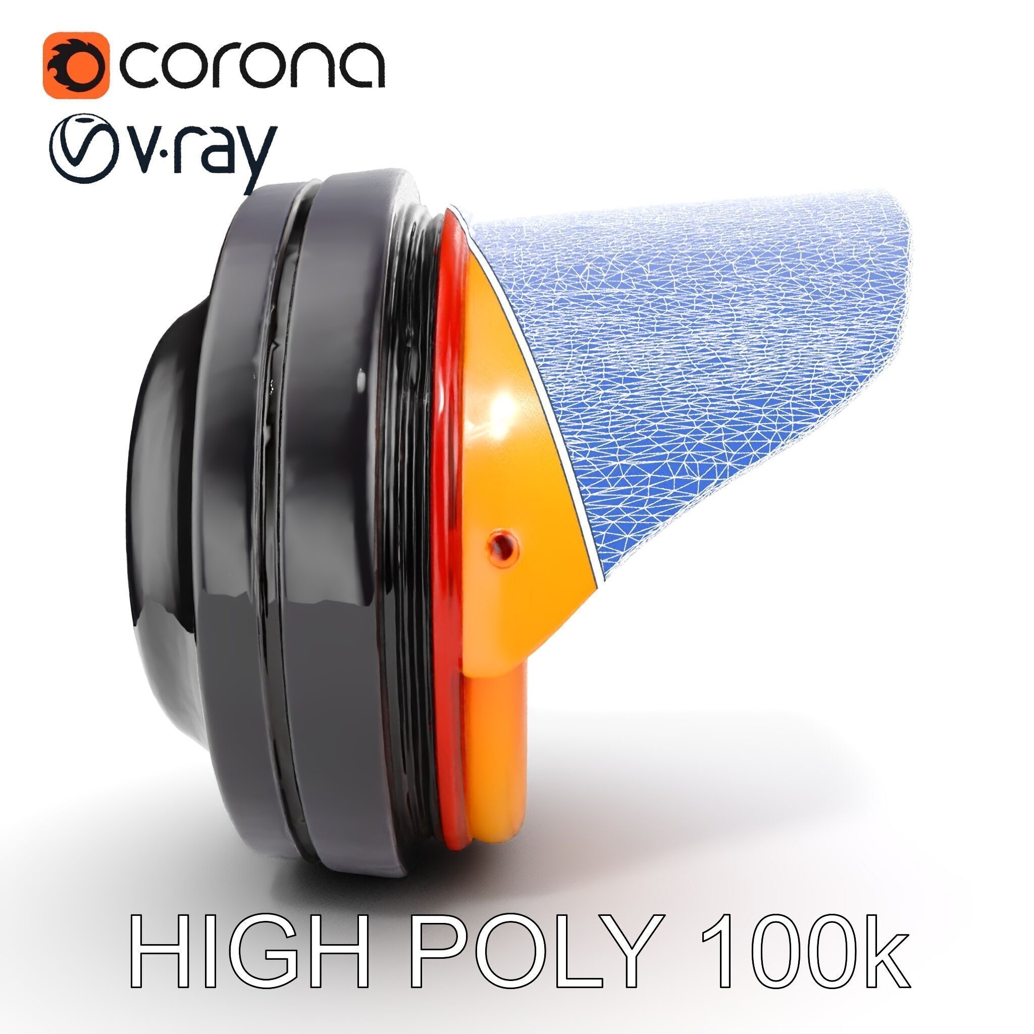 Industrial Traffic Light Model Pack with PBR Textures Low-poly 3D model_18