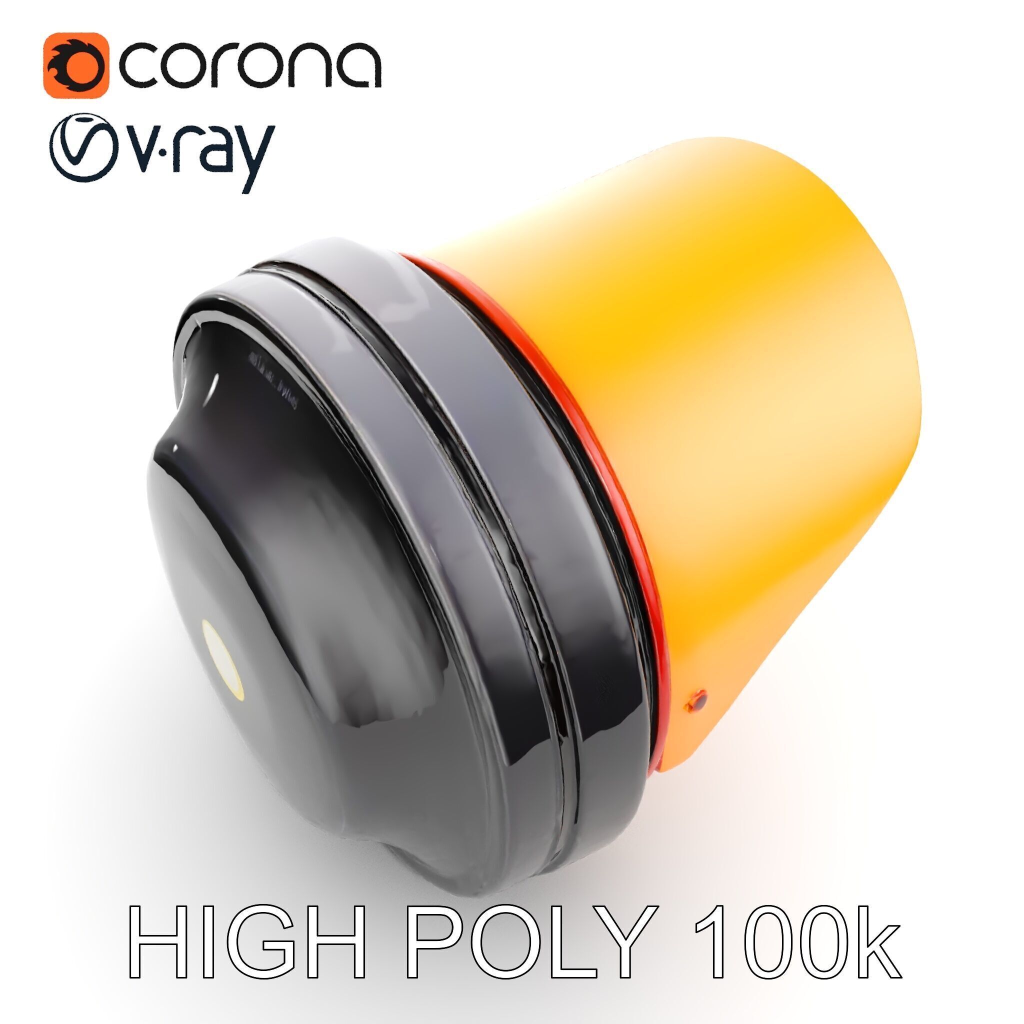 Industrial Traffic Light Model Pack with PBR Textures Low-poly 3D model_29