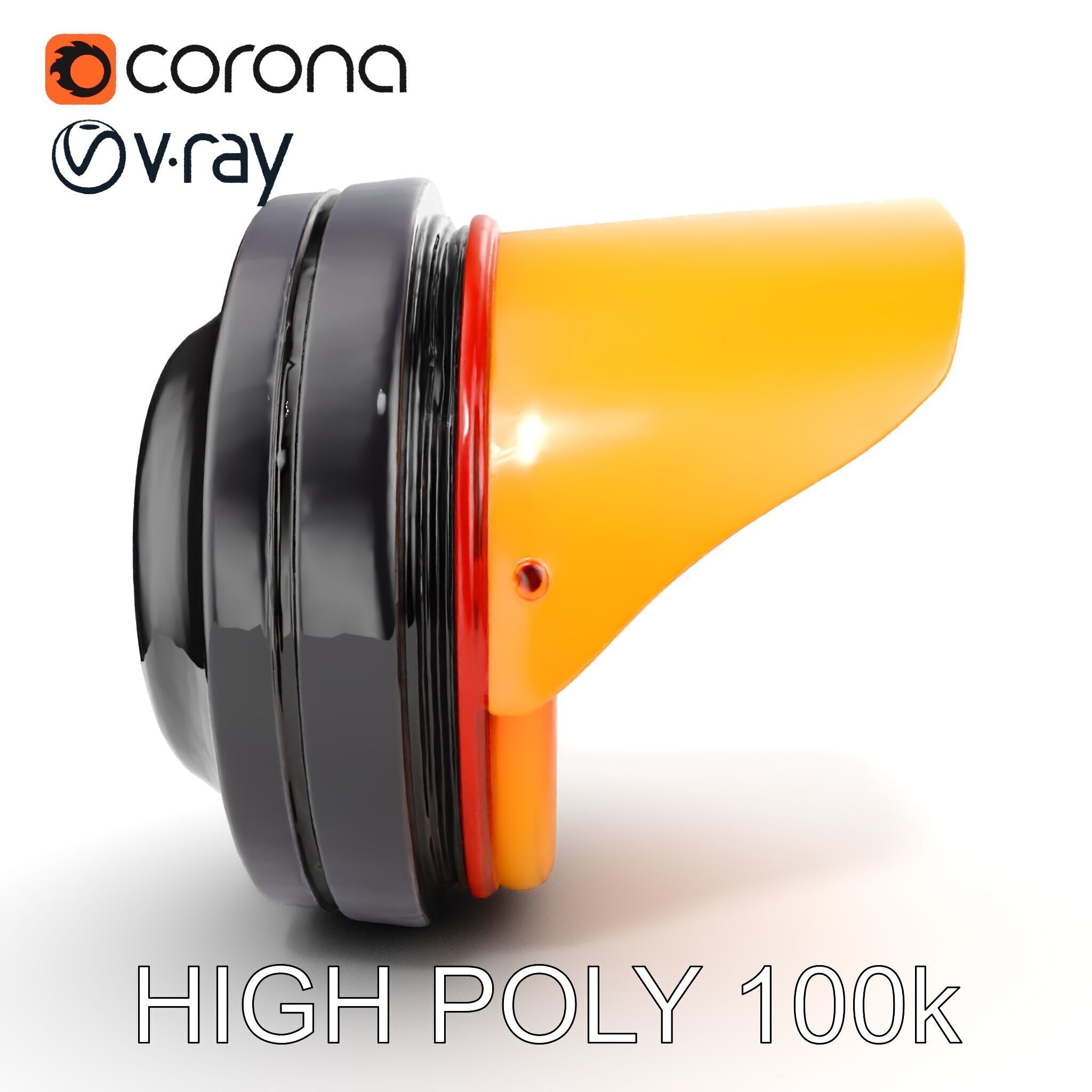 Industrial Traffic Light Model Pack with PBR Textures Low-poly 3D model_34