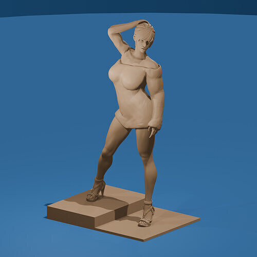 Sexy Sweater Girl NSFW 3D print model