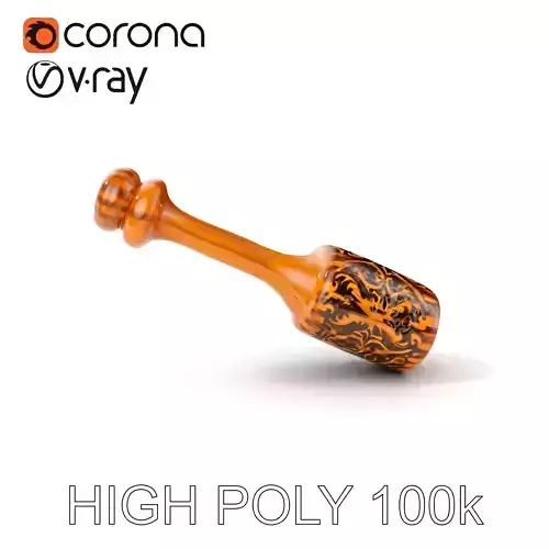 Decorative Wooden Mallet Model Pack Low-poly 3D model