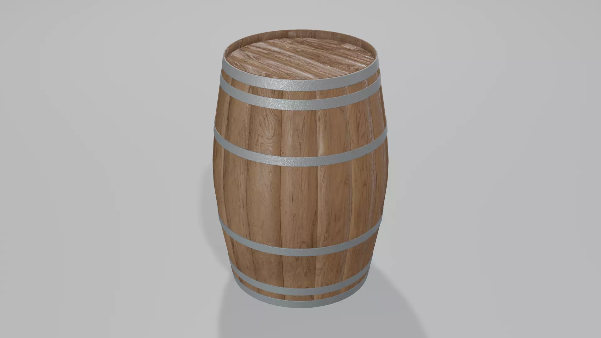 Medium Toasted Bordeaux Barrel 3D model_0