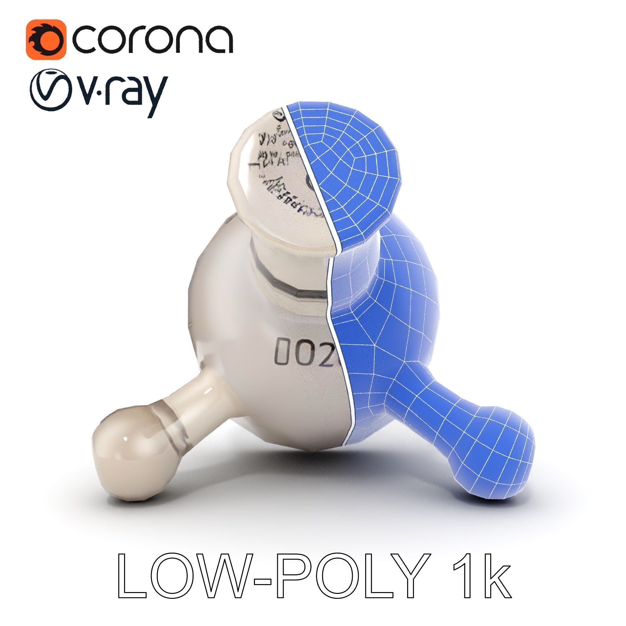 Precision Metal Tool D Model Pack Low-poly 3D model_15