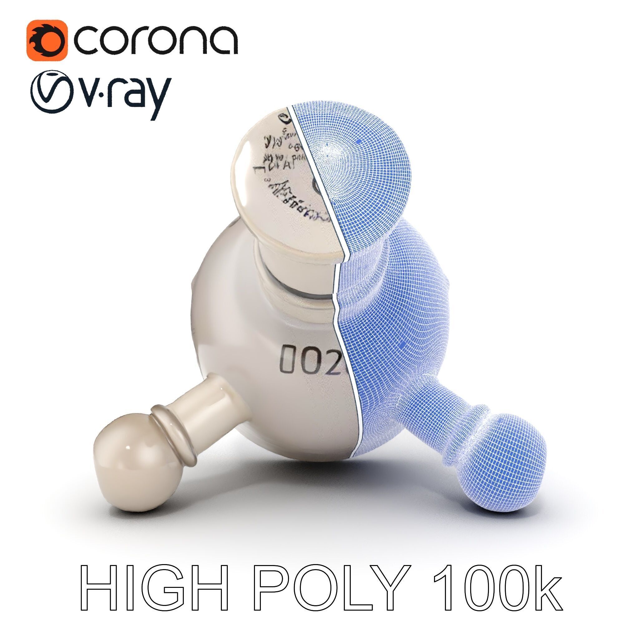 Precision Metal Tool D Model Pack Low-poly 3D model_30