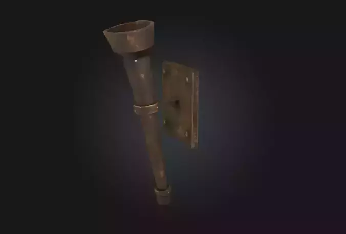 Torch Holder  Medieval Illumination Support