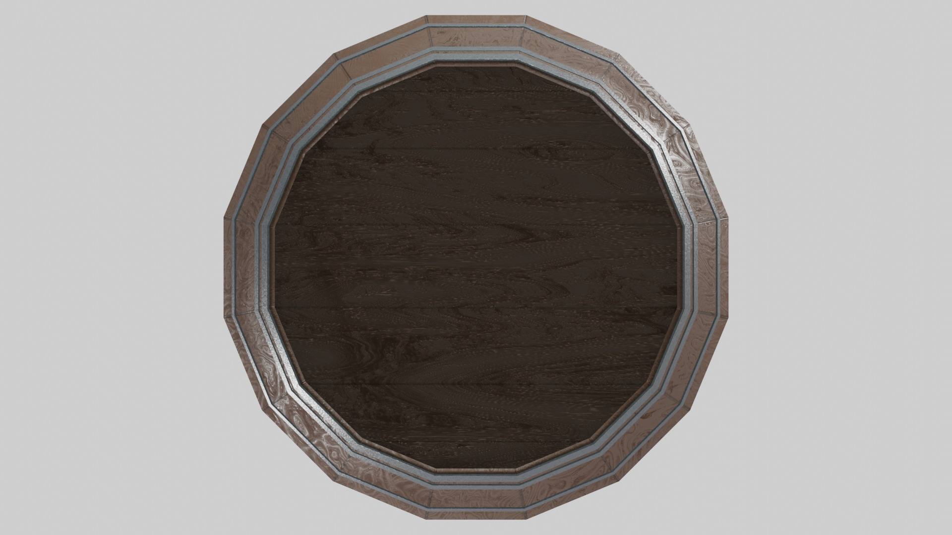 Heavy Toasted Lowpoly Bordeaux Barrel Low-poly 3D model_5