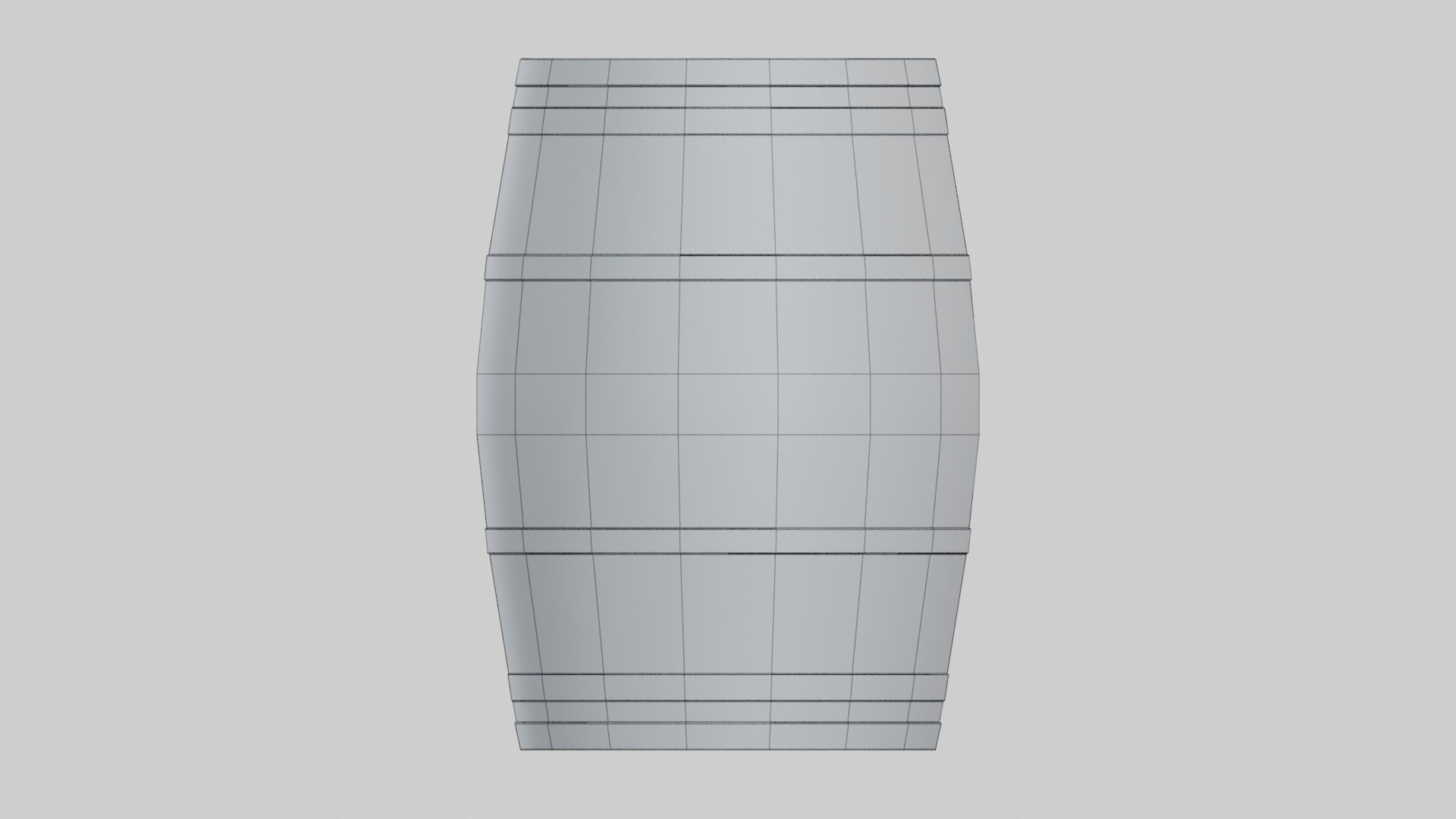 Heavy Toasted Lowpoly Bordeaux Barrel Low-poly 3D model_7