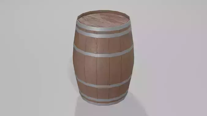 Heavy Toasted Lowpoly Bordeaux Barrel