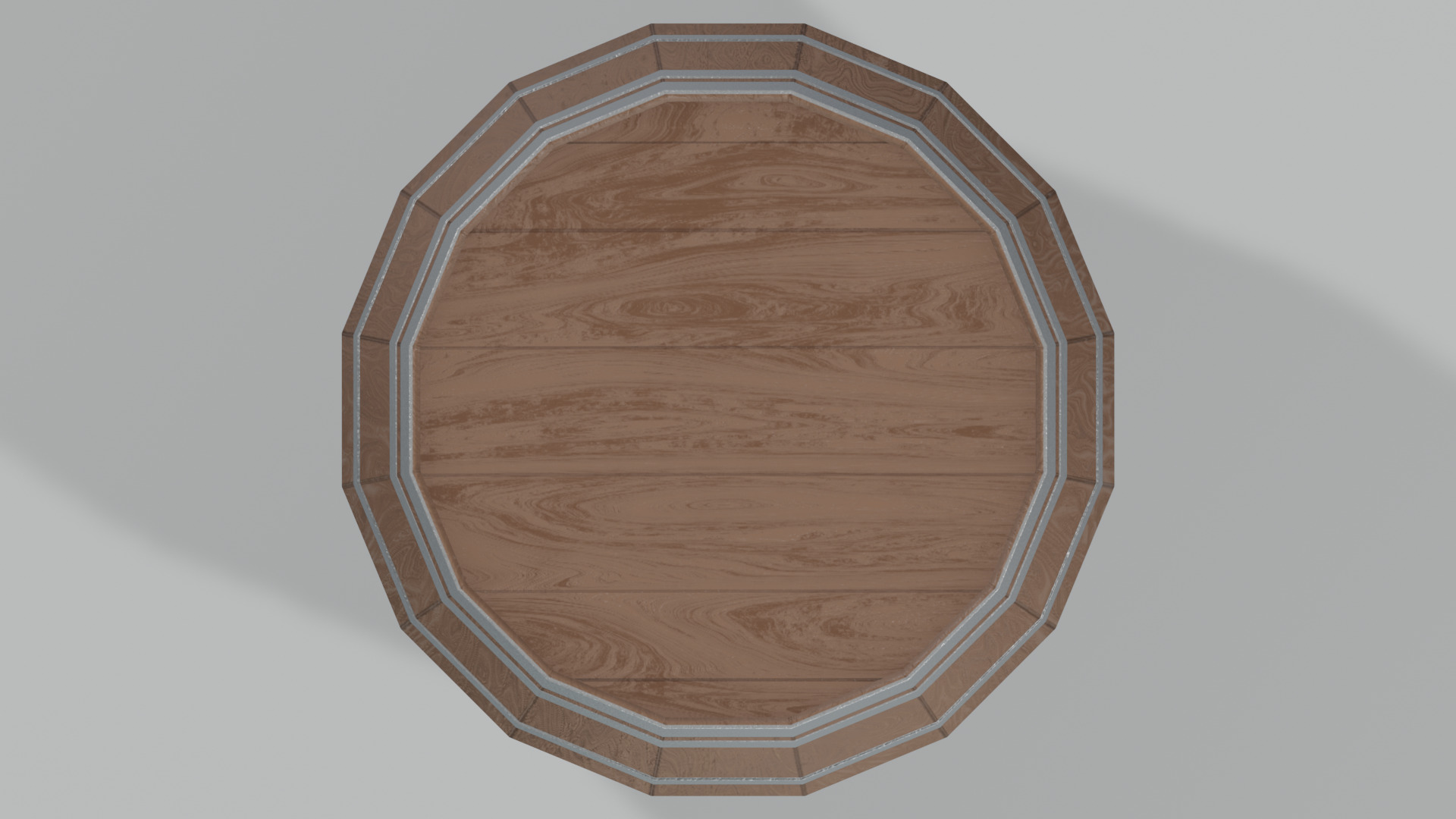 Heavy Toasted Lowpoly Bordeaux Barrel Low-poly 3D model_2