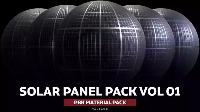 Solar Panel Material Pack Vol 01