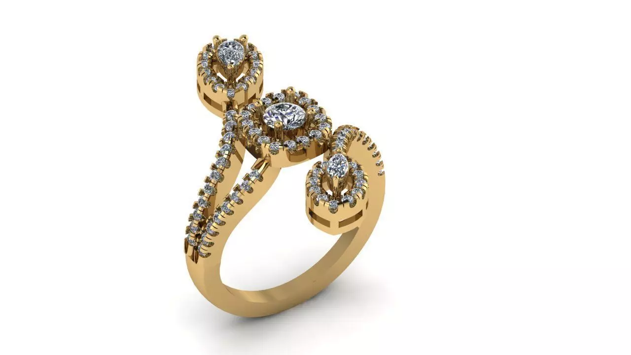  Women Ring  3D print model_0