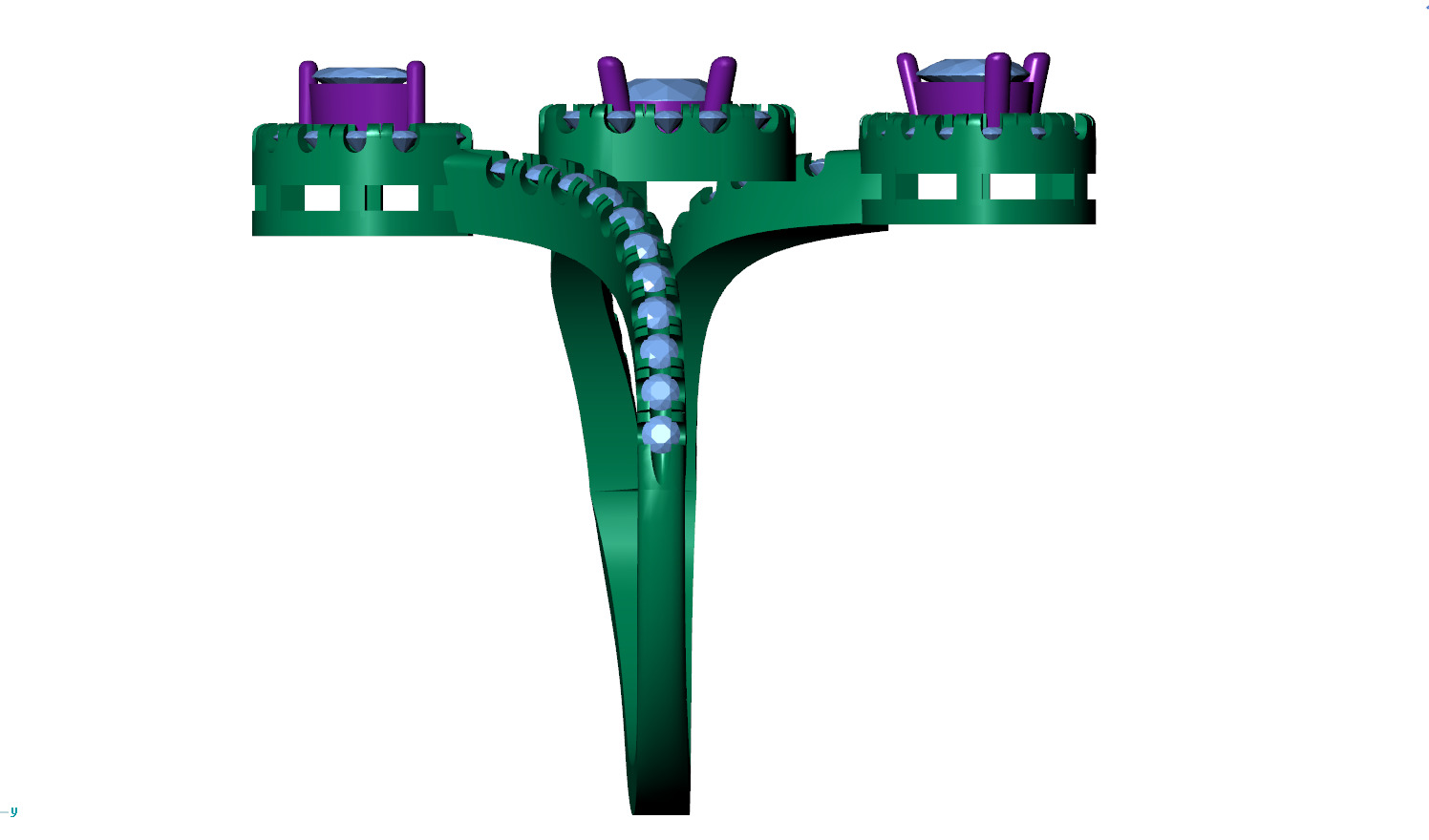  Women Ring  3D print model_6