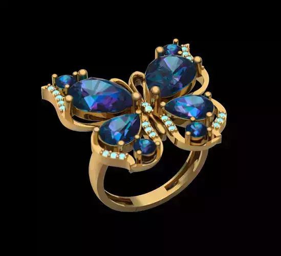 Sapphire Butterfly  set