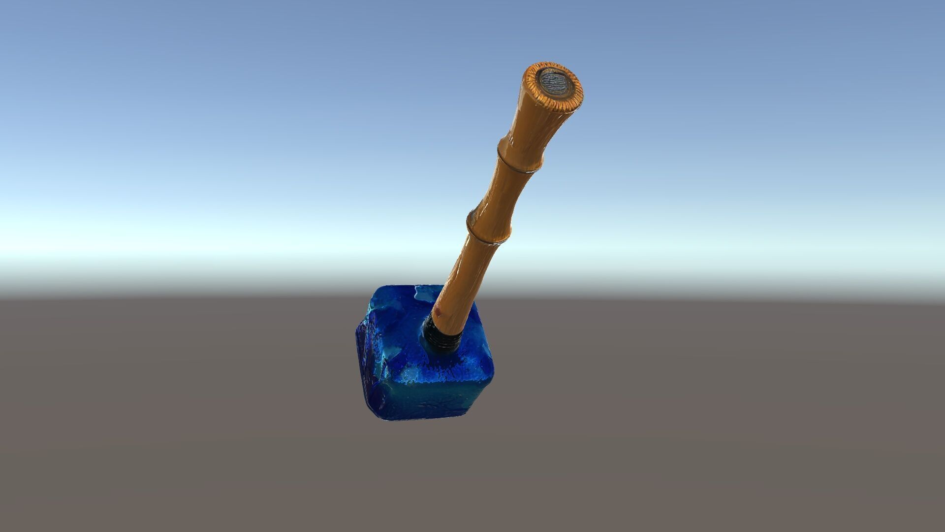 Crystal Hammer and Wooden Handle D Model Pack Low-poly 3D model_6