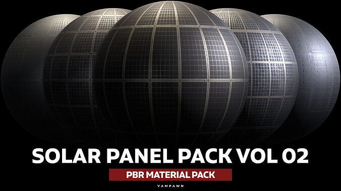 Solar Panel Material Pack Vol 02 Texture