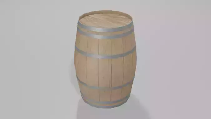 Light Toasted Lowpoly Bordeaux Barrel