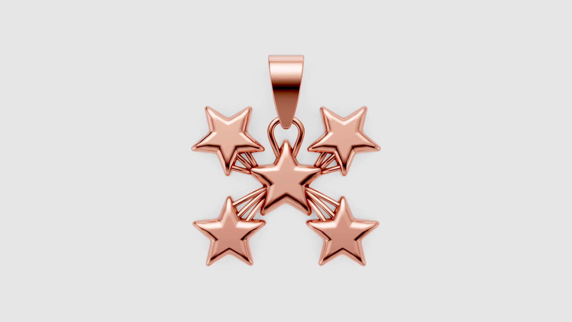 5 Star pendant 3D print model_5
