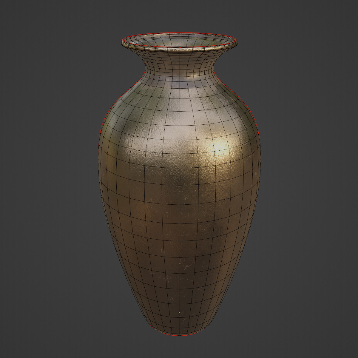 Decorative Vase 01 Low-poly 3D model_6