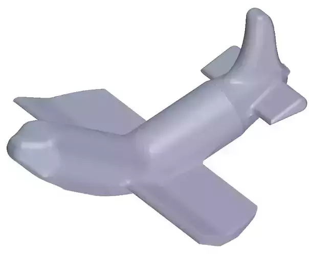 delfin airplane-armg 3D print model