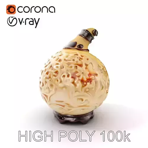 Decorative Ornate Vase Model Pack Low-poly 3D model