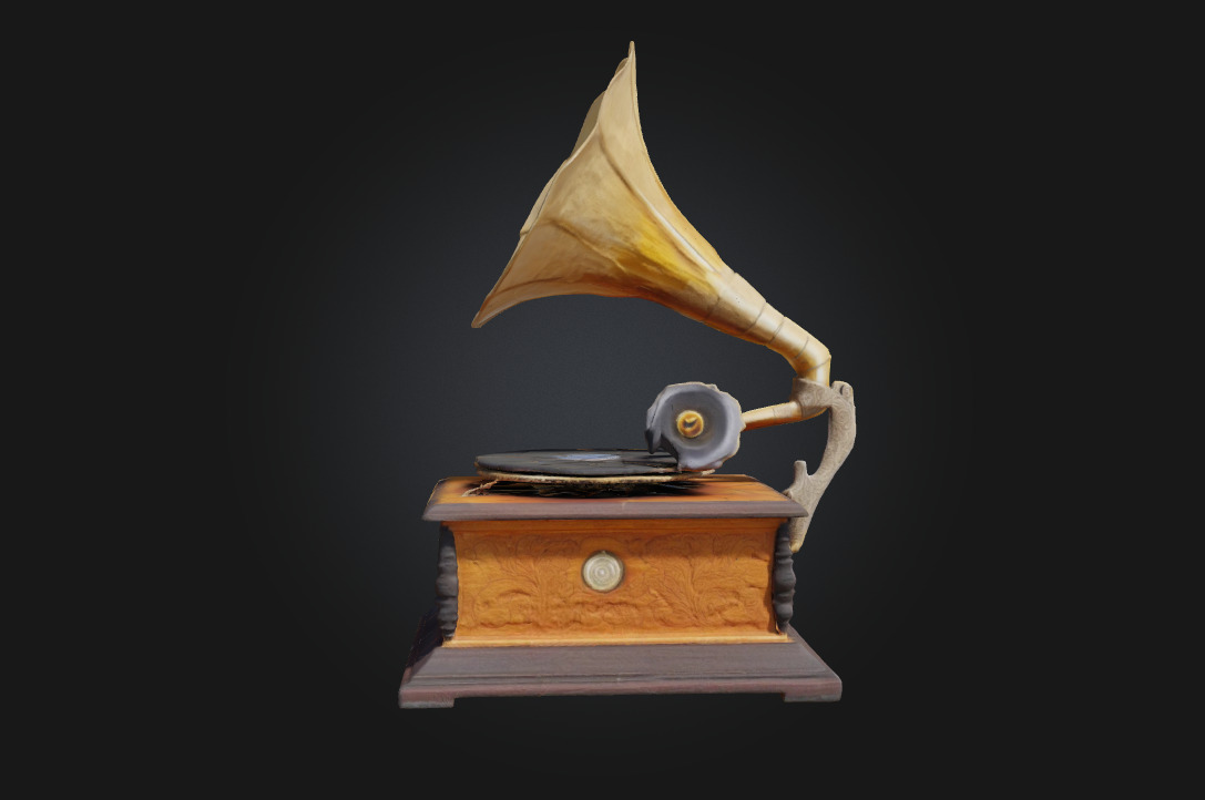 Vintage Gramophone  Nostalgic Sound of a Bygone Era 3D model_4