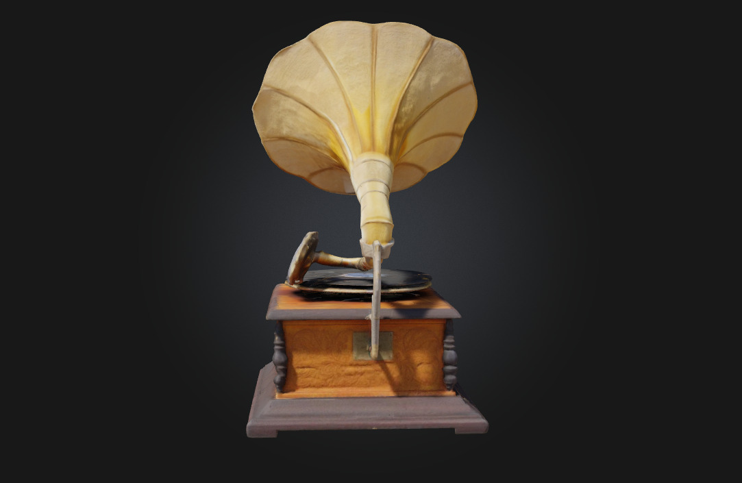 Vintage Gramophone  Nostalgic Sound of a Bygone Era 3D model_3
