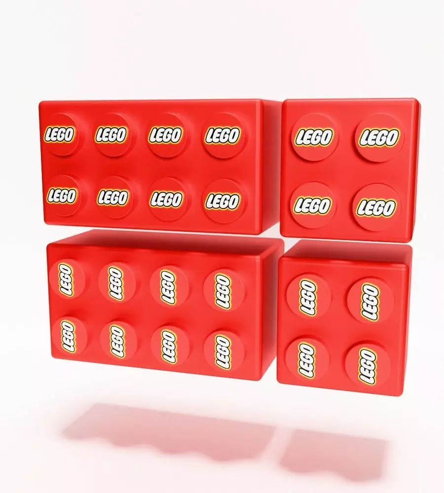 LEGO shelf toy 3D print model_2
