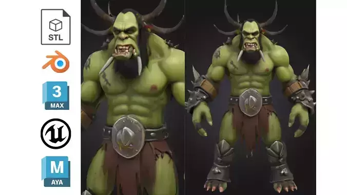 Stylized Orc Warlord